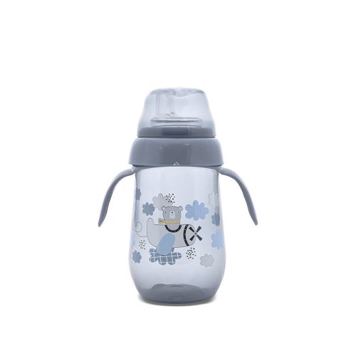 My Friend széles nyakú cumisüveg fogantyúval 260ml - Cameo Blue